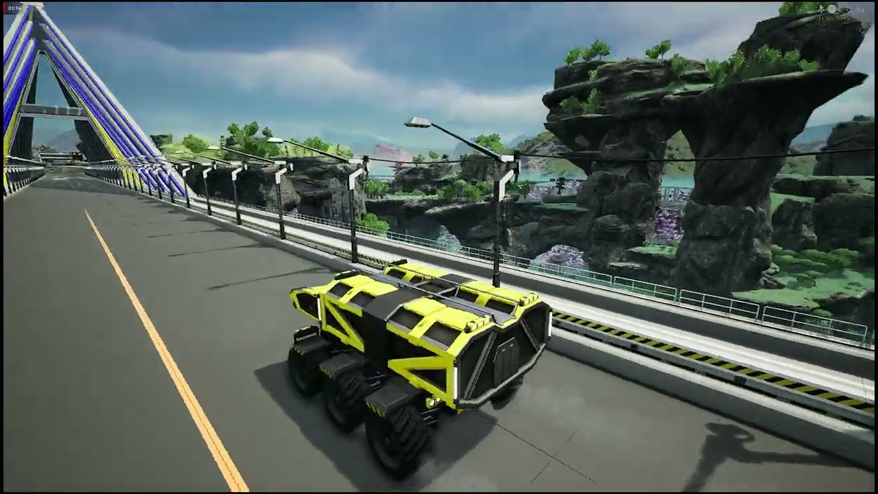 My Satisfactory game Sulfur truck ride