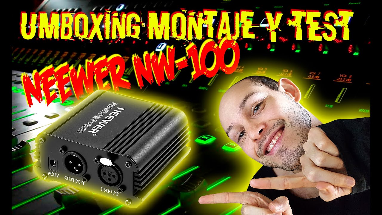 Unboxing, Montaje y Test Phantom Power NEEWER NW-100 Español