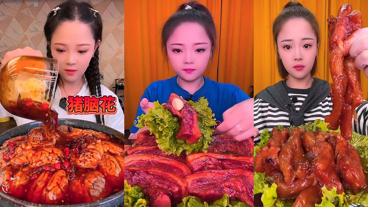 Real Mukbang :) spicy Pork Bellly Soothing Sounds While Enjoying Delicious 먹방 모음이 팅쇼 리얼 사운드 #1718