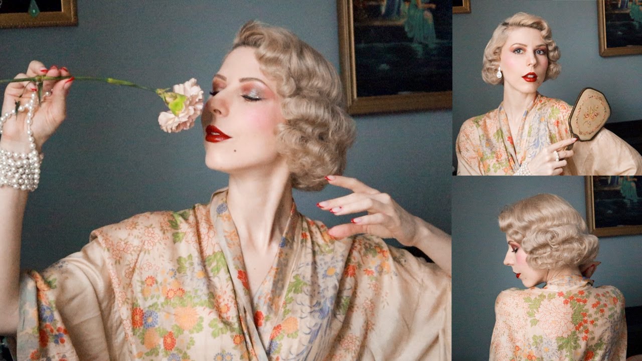 1920s Hairstyle Tuto l Queenie Goldstein Hair Tutorial l 20s Hairstyle