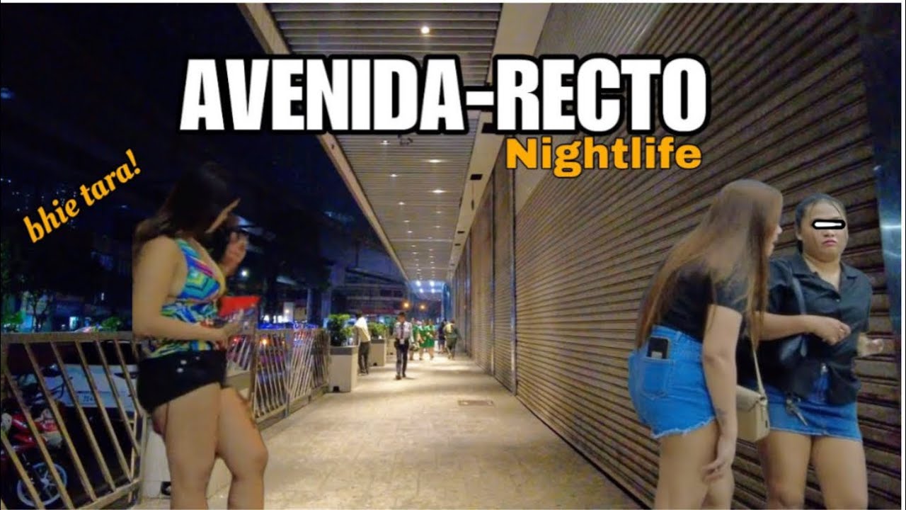 AVENIDA-RECTO NIGHT WALKING TOUR street scenes in [4k]