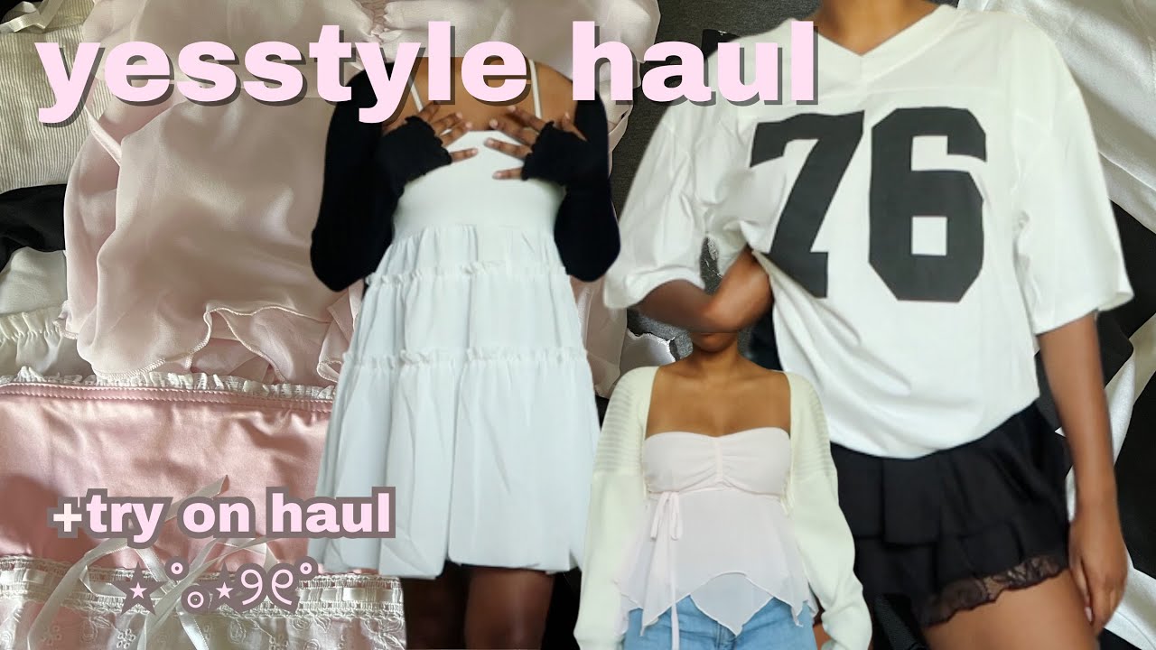 back to school yesstyle clothing haul, try on, and review
