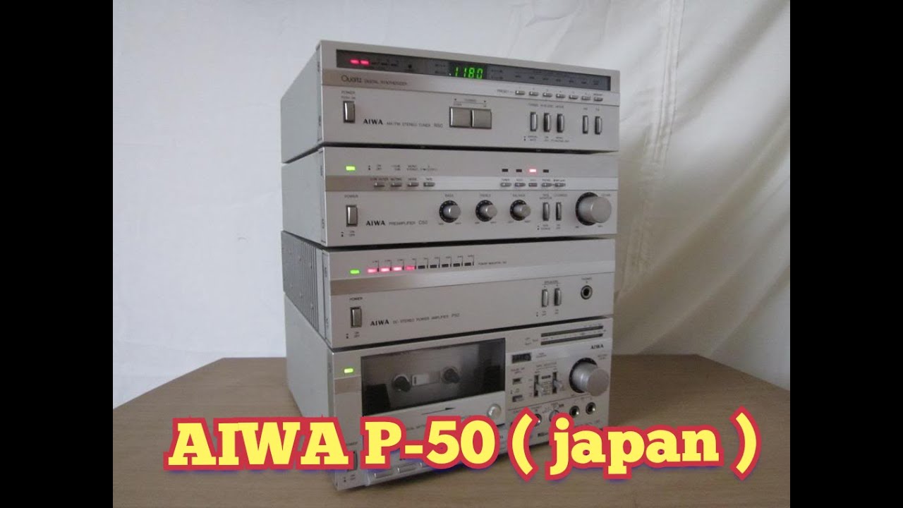 PROBANDO EQUIPO DE AUDIO AIWA P50  ( VINTAGE )