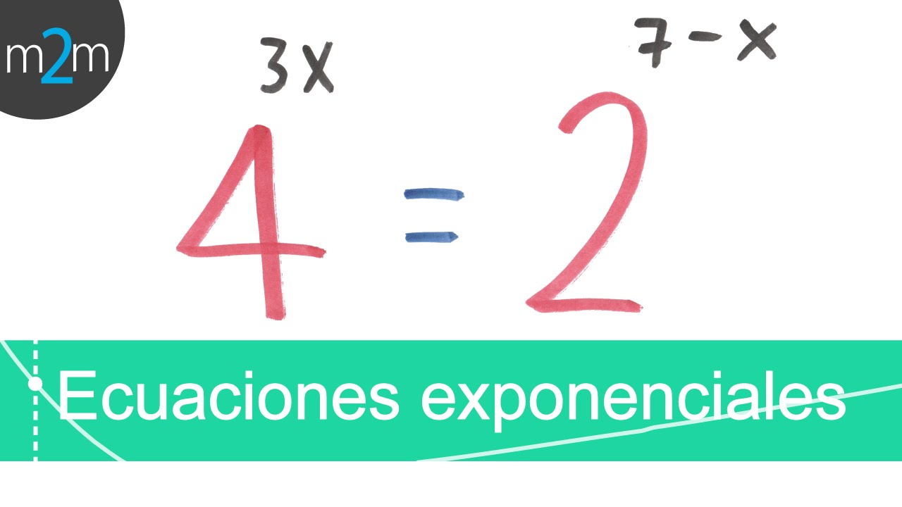 Ecuaciones exponenciales│ejercicios 1 y 2