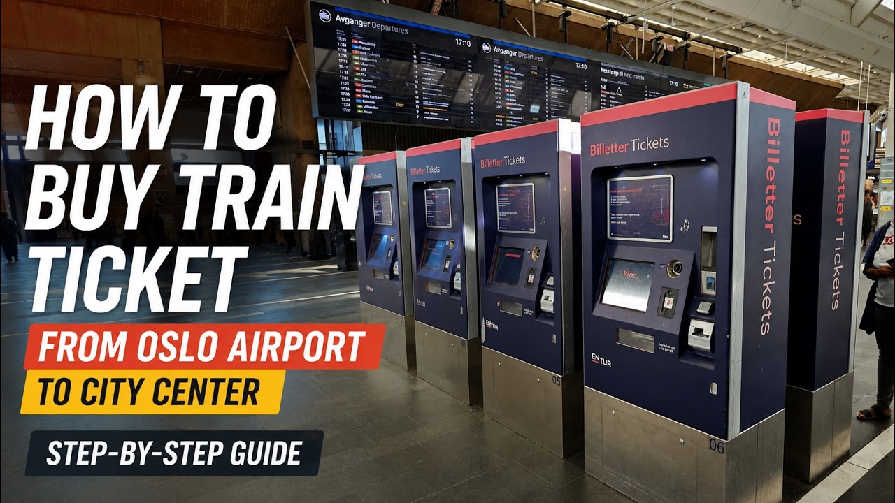How to Buy a Train Ticket from Oslo Airport to City Center (Step-by-Step Guide)