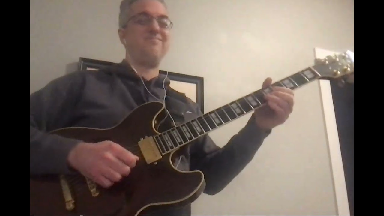 Day 1687 Practicing song called Transcending on a Riff by Eros Pragma Rhythm Changes Take 6