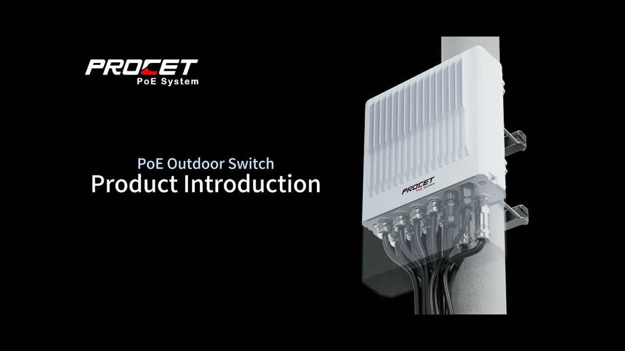 PROCET 8-Port Outdoor-rated Managed PoE Switch