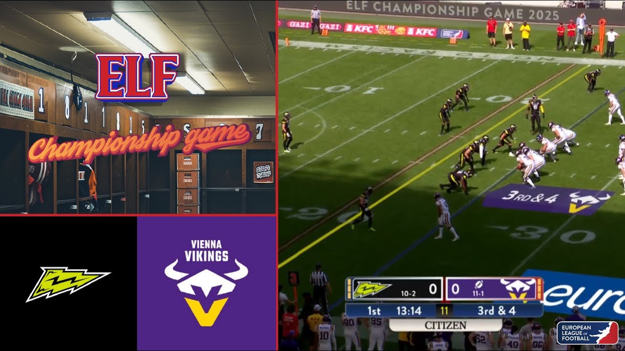 Stuttgart Surge VS Vienna Vikings - Highlights ELF Championship Game 2025