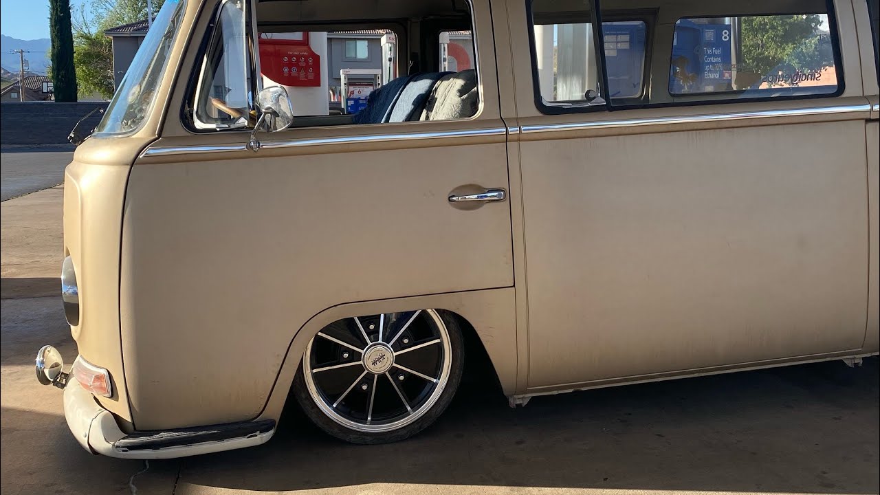 Slammed VW BayWindow Bus - Jason's Gold Bay