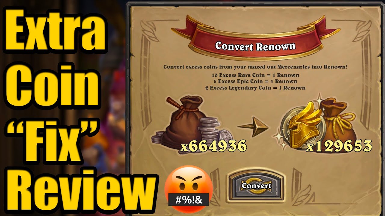 Coin Exchange Review! We Waited a Year for THIS? - Hearthstone Mercenaries