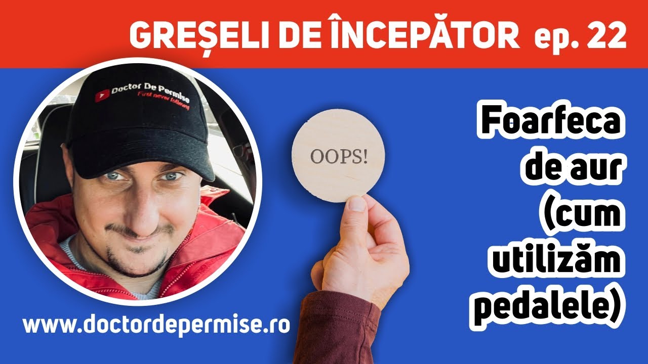 GREȘELI DE ÎNCEPĂTOR ep.22 - Foarfeca de aur (cum utilizăm pedalele)