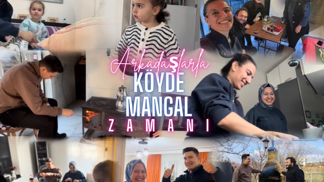 Köyde Mini Mangal vloğu  🥩 🍗 Arkadaşlarımızla köyde bir gün geçirdik .  Kumam ve Eşim 🤣