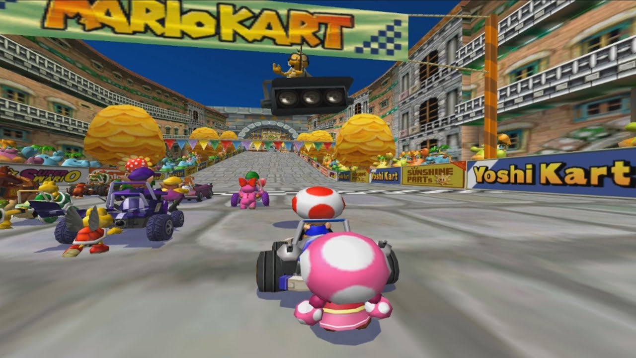 Impressive Delfino Square Custom Track in Mario Kart: Double Dash