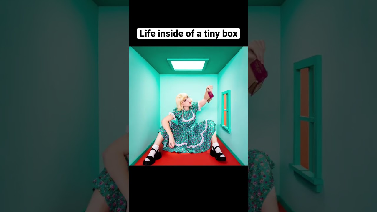 Life inside of a tiny box conceptual photoshoot! 📸 