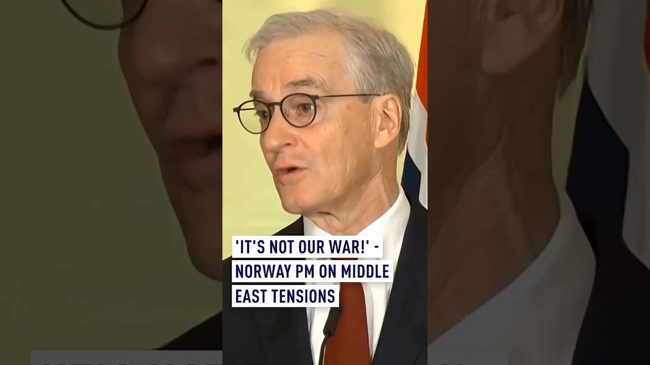 'It's not our war!' - Norway PM on Middle East tensions