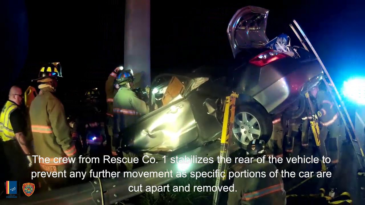 Durham Fire Department - Vehicle Extrication - HWY 70 E at Carr Rd 5/1/20