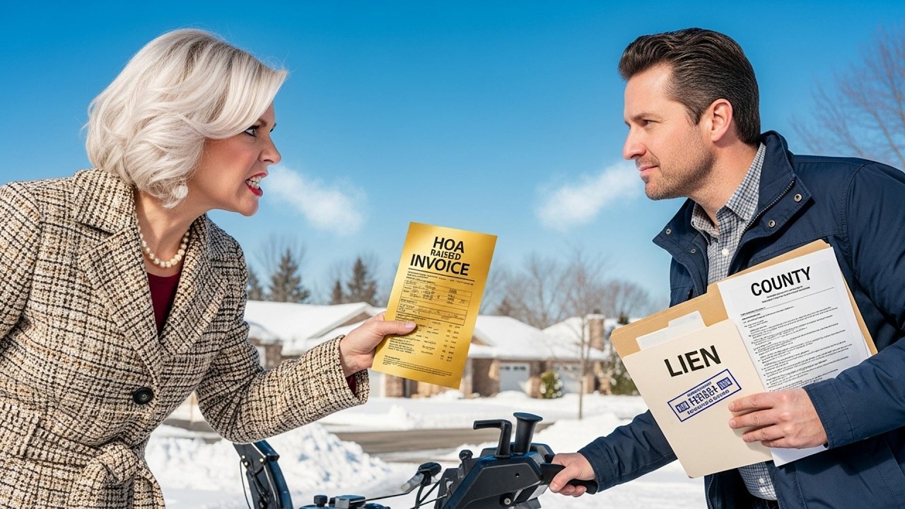 HOA Karen Tried Billing Me For Snow Removal, Discovered I'm The One Who Bought Her Lien