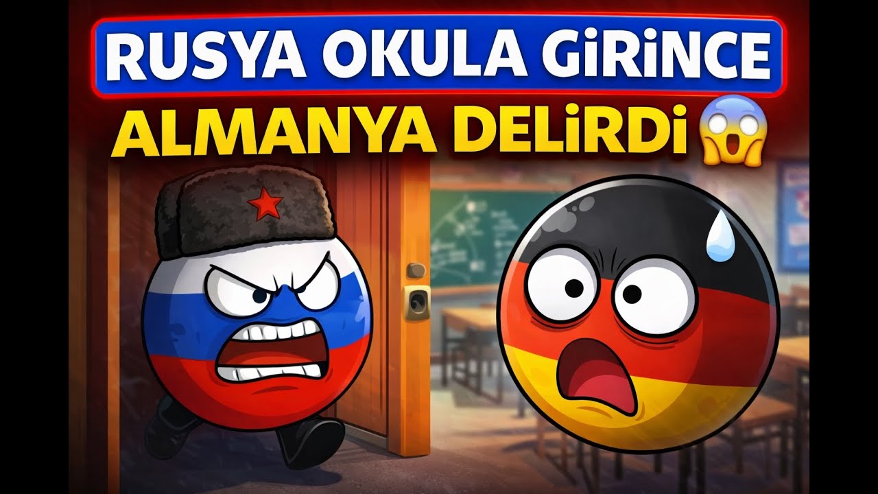 Rusya Okula Girince Almanya Delirdi 😱 | Ülkeler Okulda📚1. Bölüm