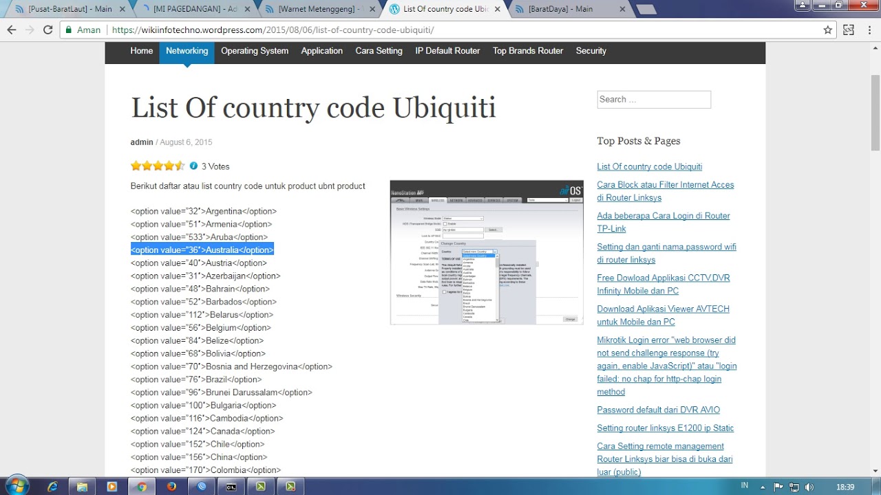 Change Country Code Without Reset Ubiquiti Device