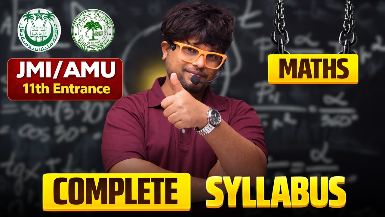 Jamia AMU Class 11 Entrance Syllabus 2026 🔥 | Arts Commerce Science Full Details