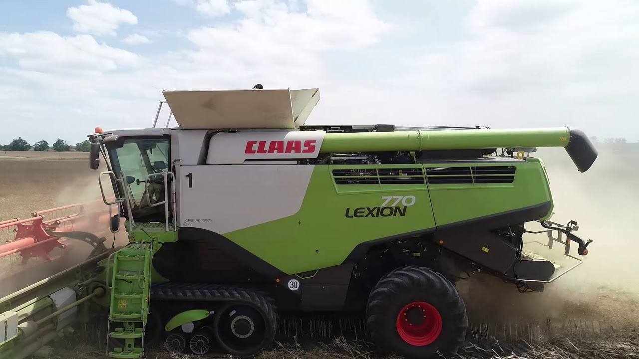 Dan Slovakia Agrar a.s. 2020    //4 x Claas Lexion 770//   Sklizeň řepky