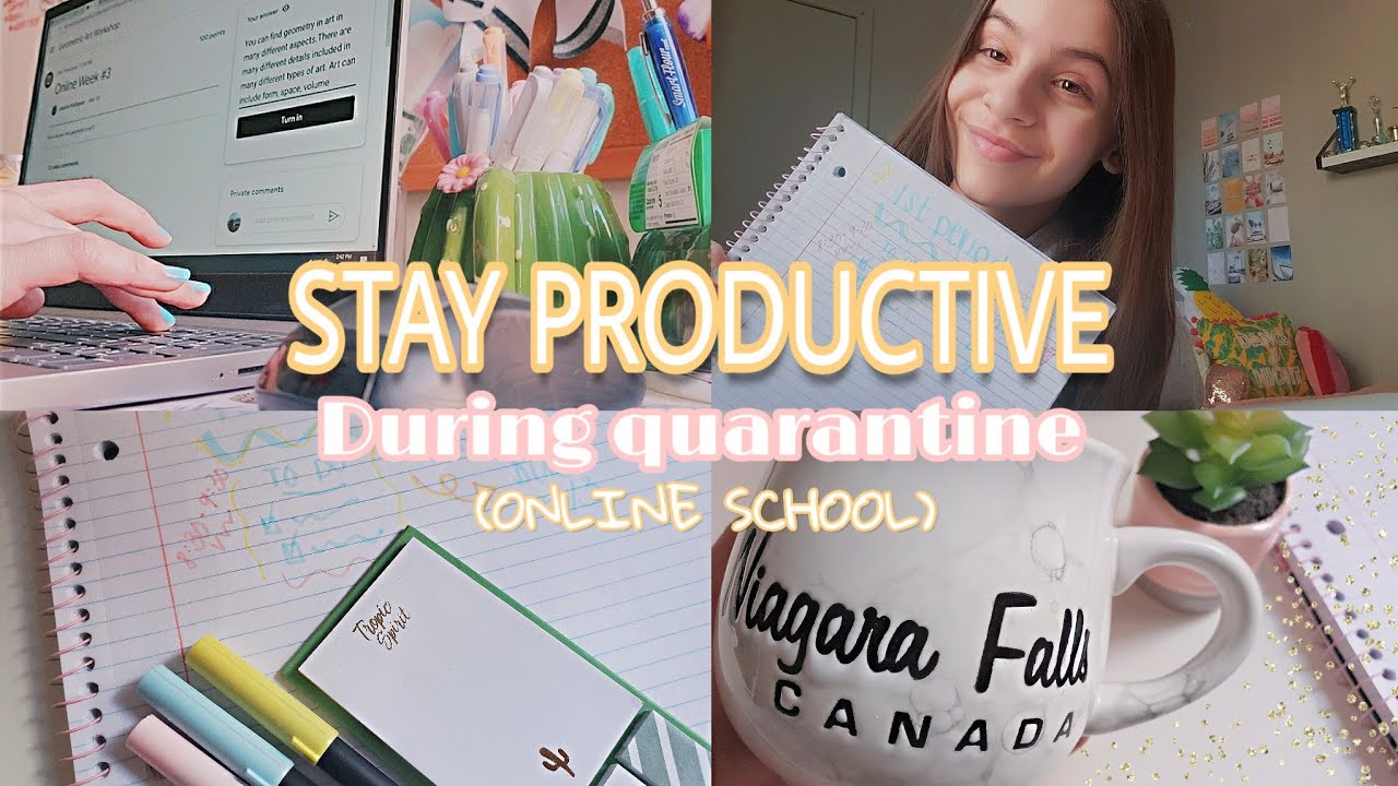 how to be a productive online student | online school tips
