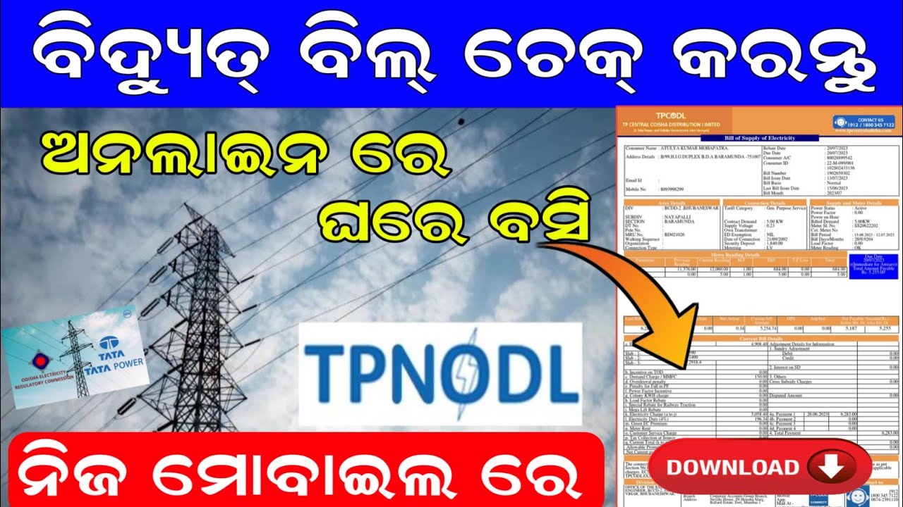 How To Check Electric Bill In Odisha | Electricity Bill Check Online Odisha/Electric Bill Download