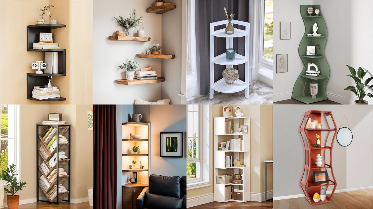 Modern Corner Shelf Design Ideas 2026 | Smart Space-Saving Shelves for Small Homes