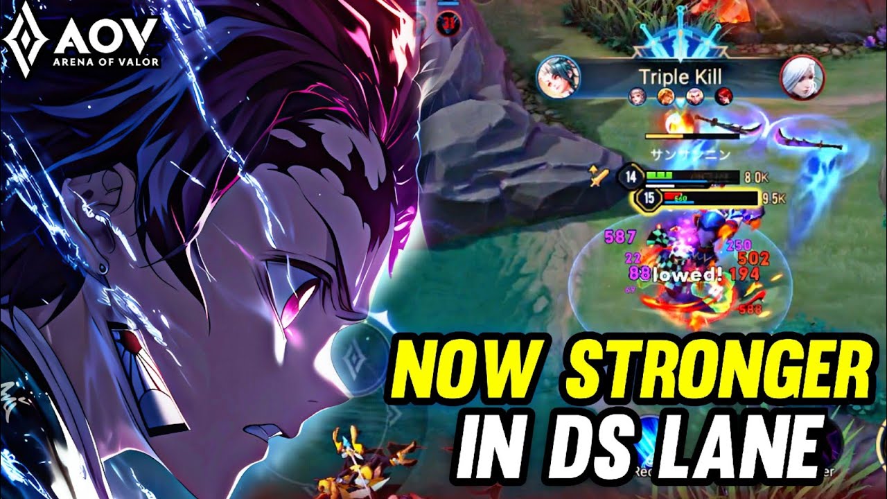 AOV : YAN/TANJIRO GAMEPLAY | NOW STRONGER IN DS LANE - ARENA OF VALOR LIÊNQUÂNMOBILE