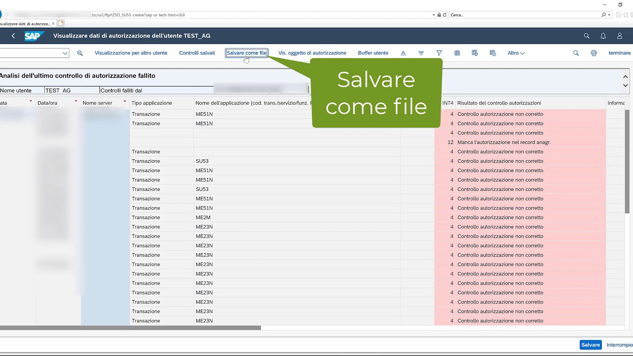 Errore Autorizzativo SAP FIORI