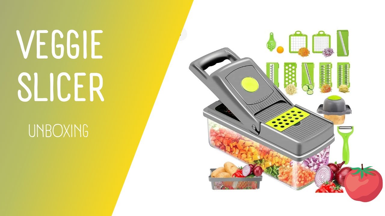 Picador,rayador de verduras Veggie Slicer (unboxing) +demostración con verduras