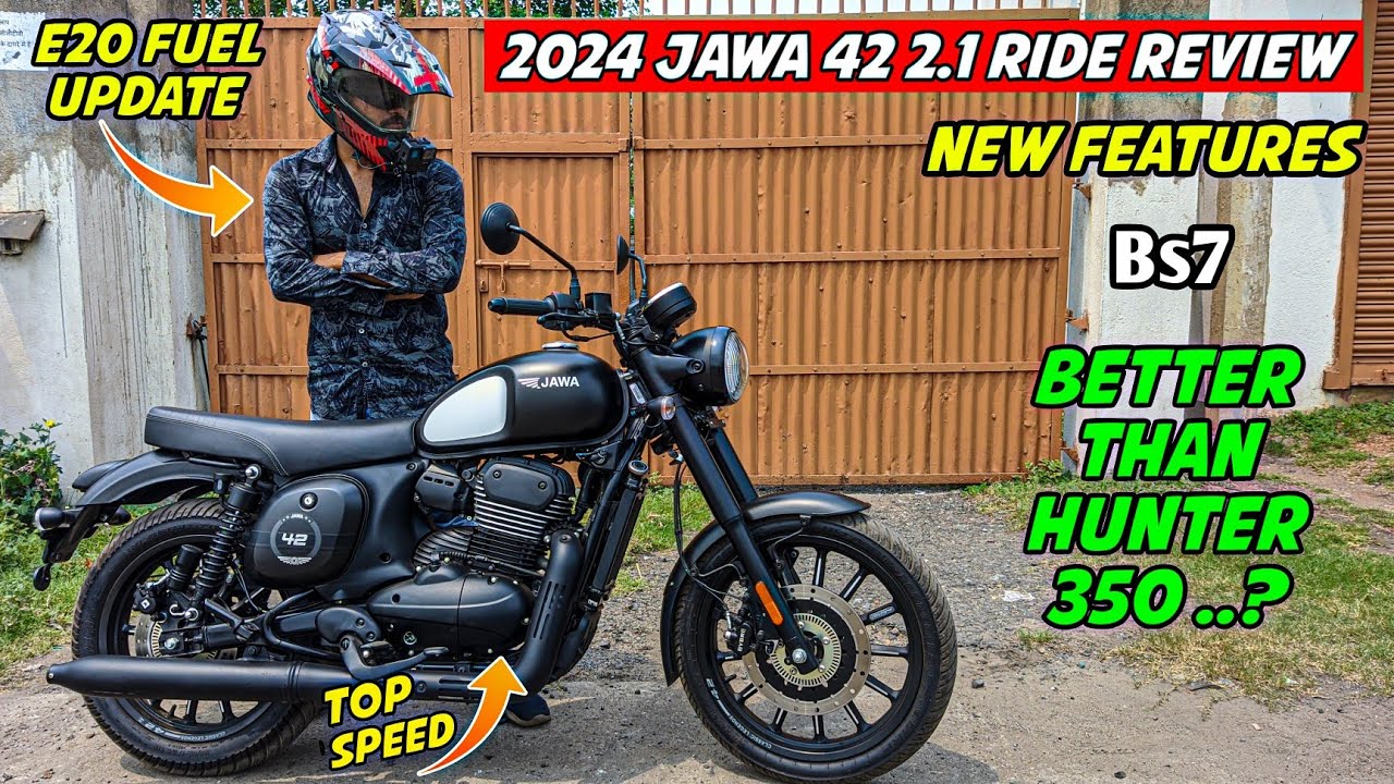 2024 All New Jawa 42 Black Ride Review|| New updates - Better Than Hunter 350 ..?