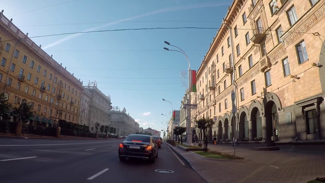 Belarus Minsk Exit of the city / Bielorussie Minsk Sortie de la ville, Gopro