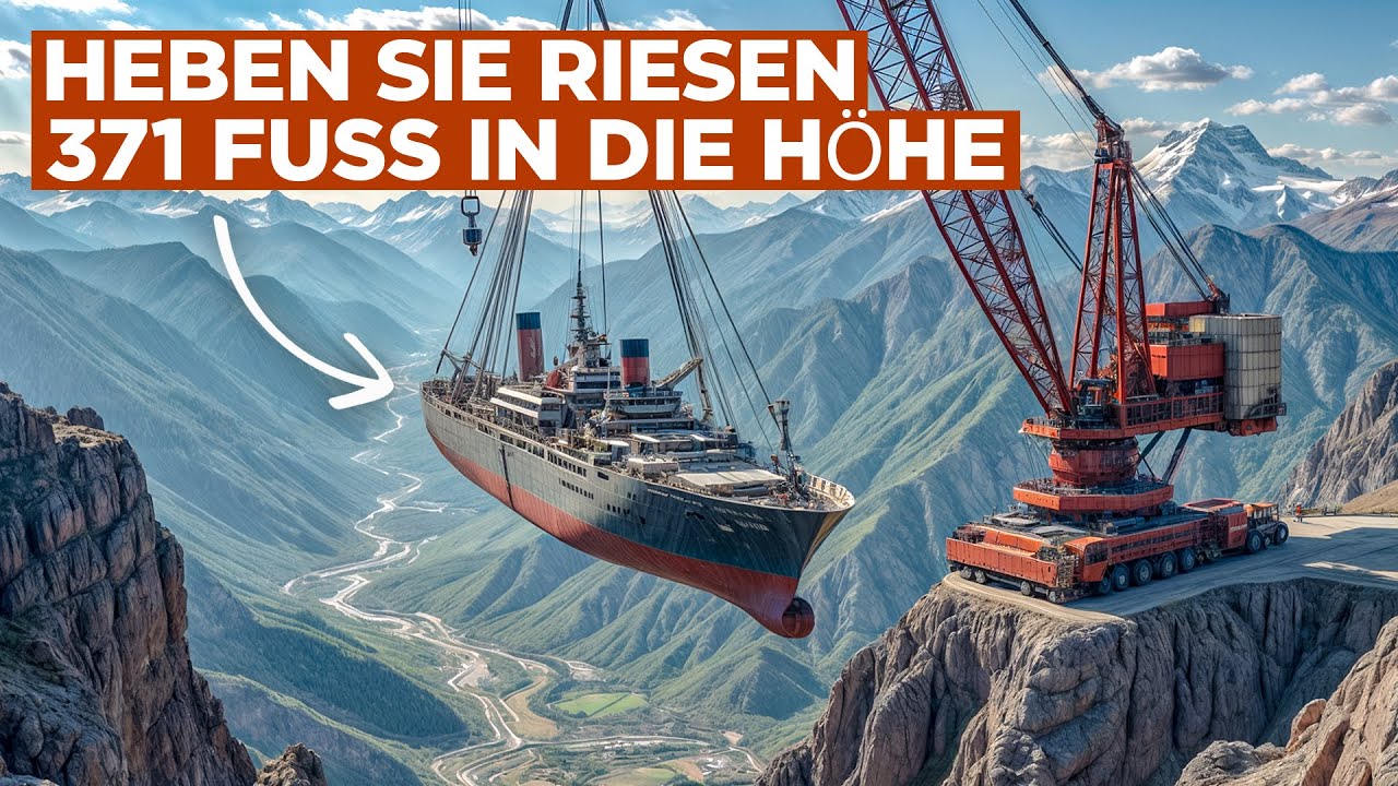 Chinas unglaubliche Technik: Wie 3.000-Tonnen-Schiffe &uuml;ber Berge gleiten!