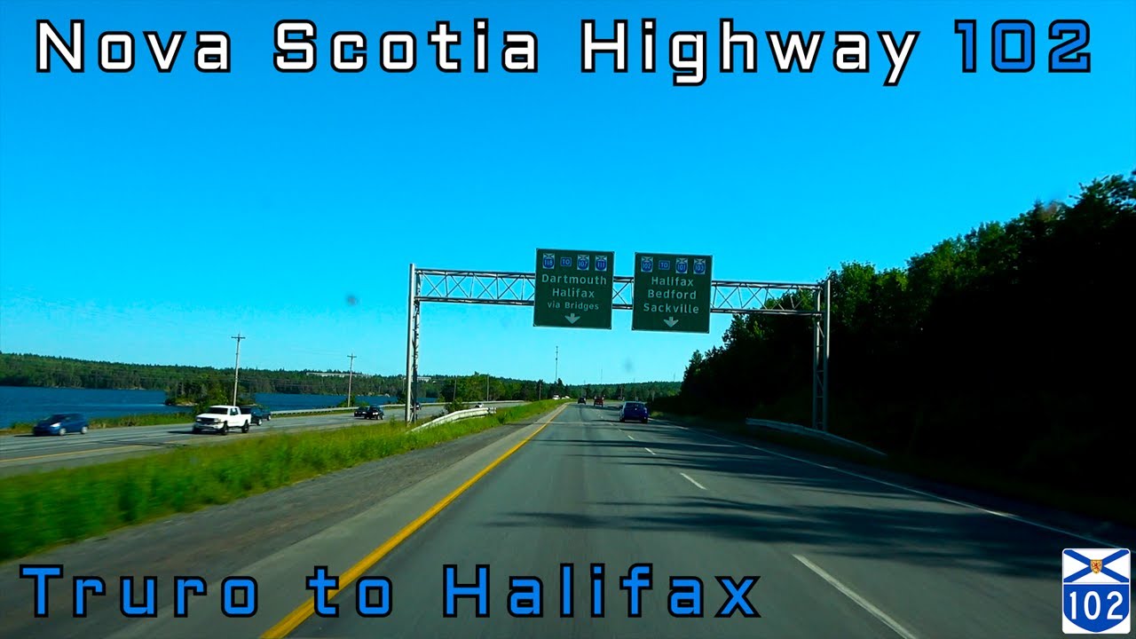 Nova Scotia Highway 102 SB - Truro to Halifax