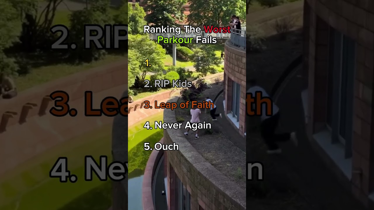 Ranking The Worst Parkour Fails #parkour #fail #ouch #top5