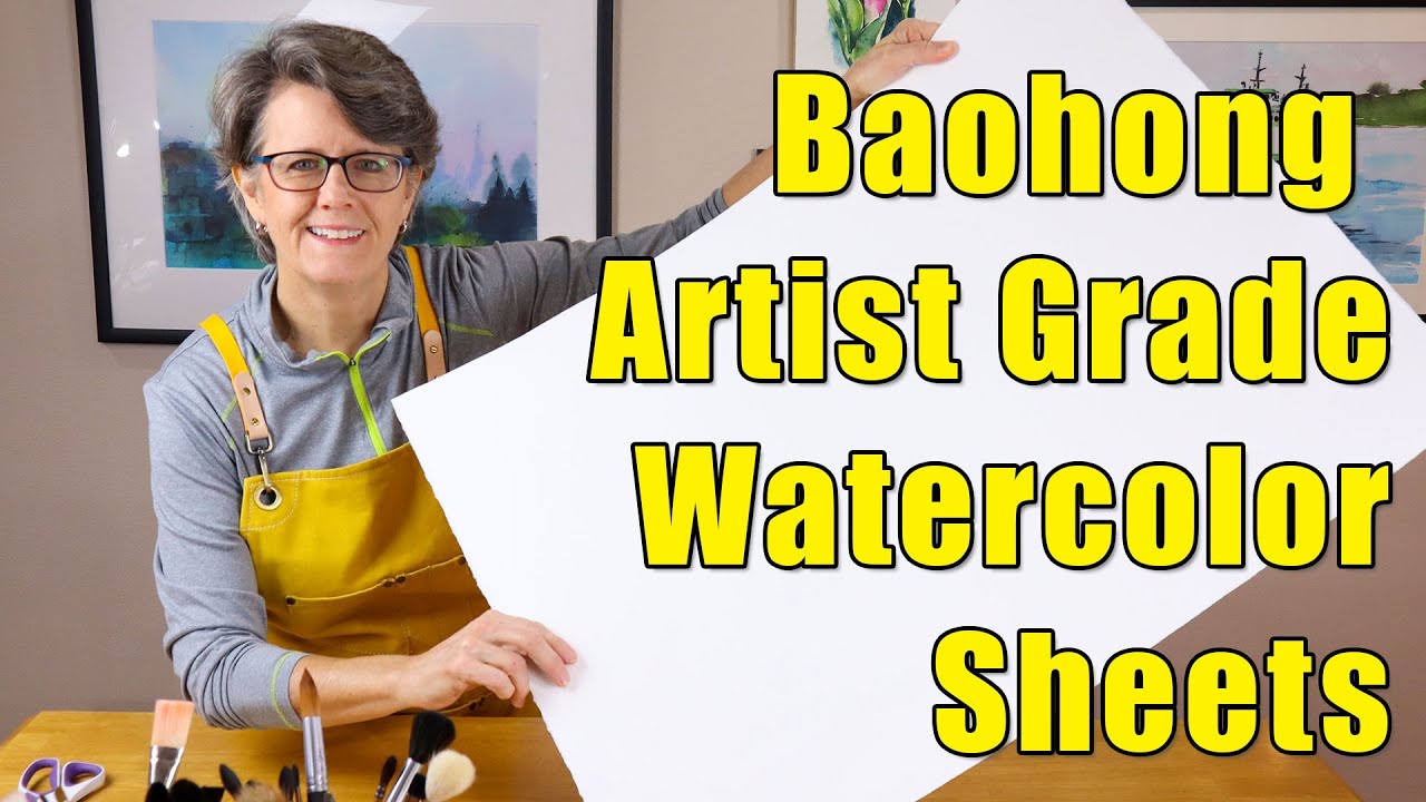 Baohong Artist Grade Watercolor Sheets [Review + How to Cut This Paper]