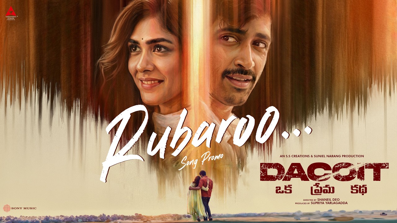 Rubaroo Song Promo | Dacoit | Adivi Sesh | Mrunal Thakur | Shaneil Deo | Bheems Music
