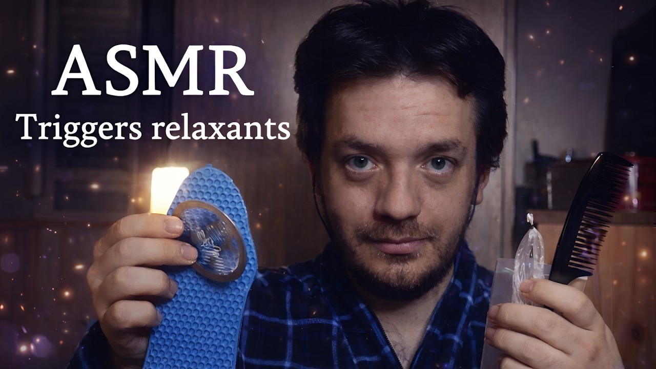 ASMR : TRIGGERS AVEC OBJETS ALÉATOIRES + CHUCHOTEMENTS POUR DODO 😴