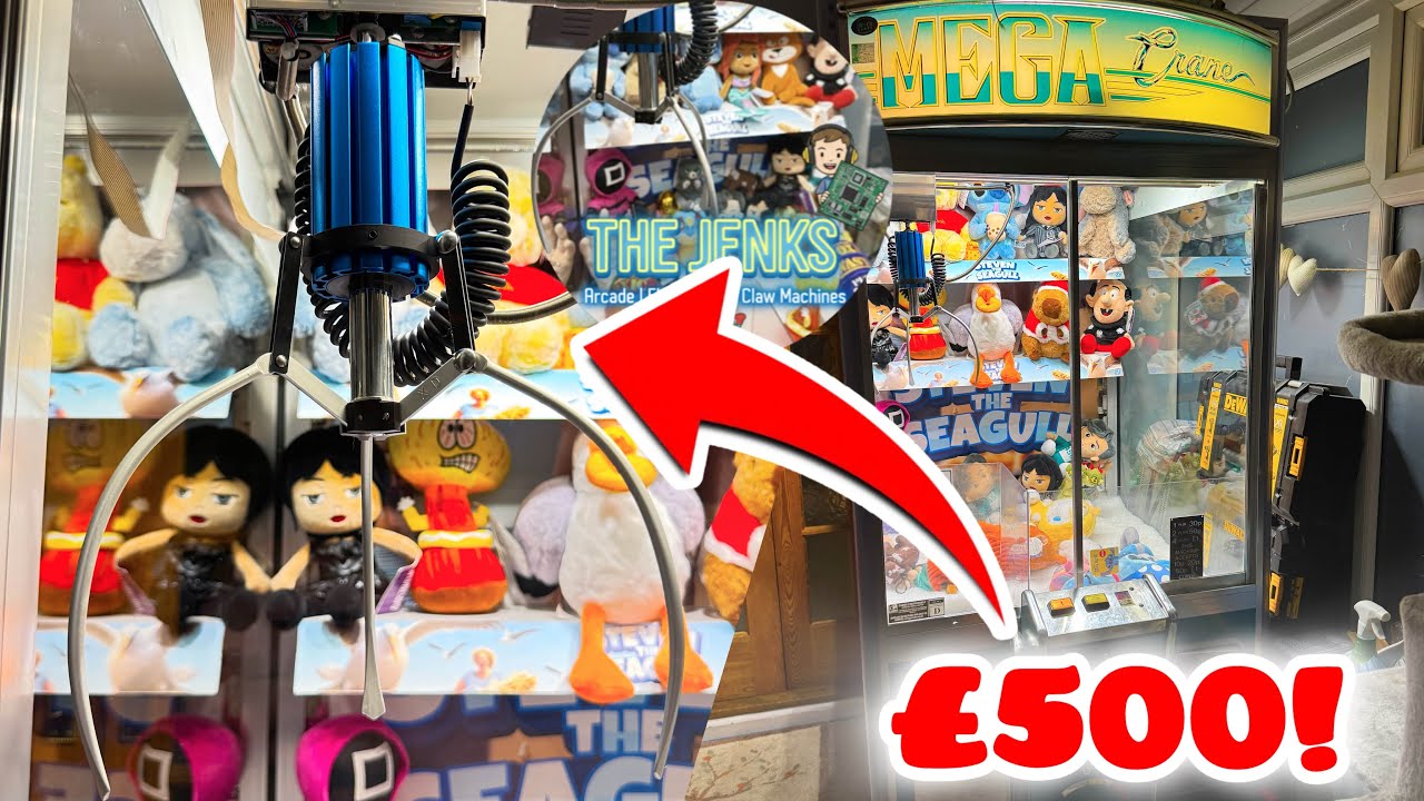 Playing Claw Machine With Custom EVERYTHING | @TheJenksCrane ’s Ultimate Machine