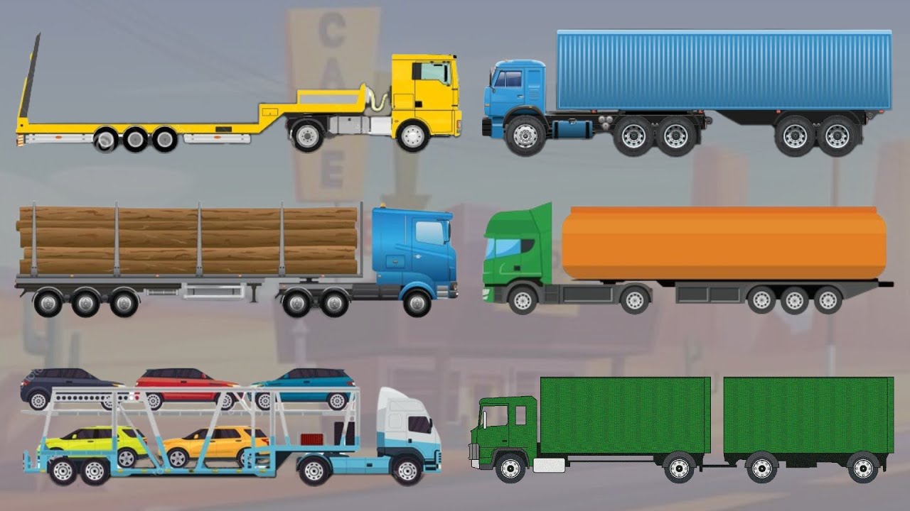 Macam macam karoseri truck panjang:trailer container loging truck tanker truck carrier car truck