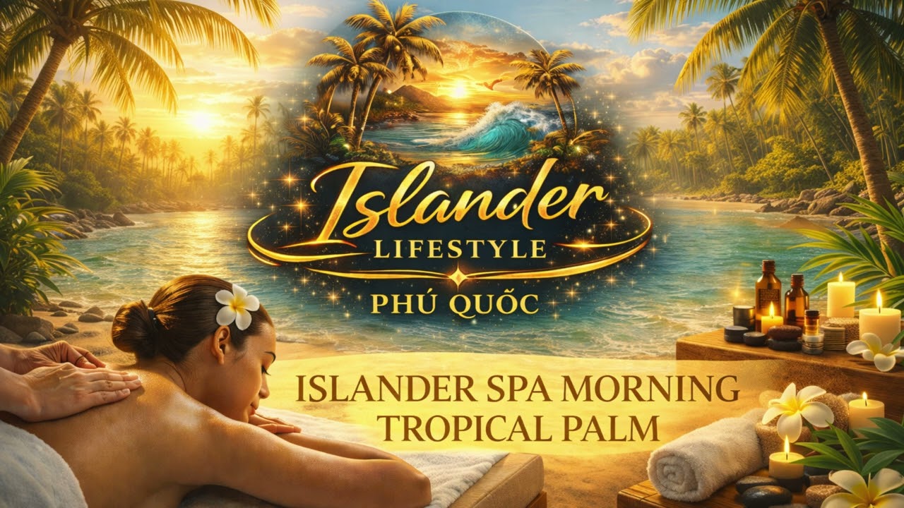 ISLANDER MORNING TROPICAL PALM | Spa Music, Yoga, Meditation #phuquoc #spa #yoga #healing #beauty