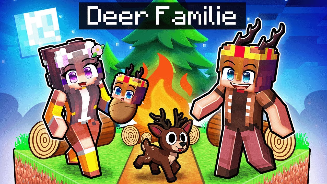 Ich habe eine 99 NÄCHTE HIRSCH Familie in Minecraft!