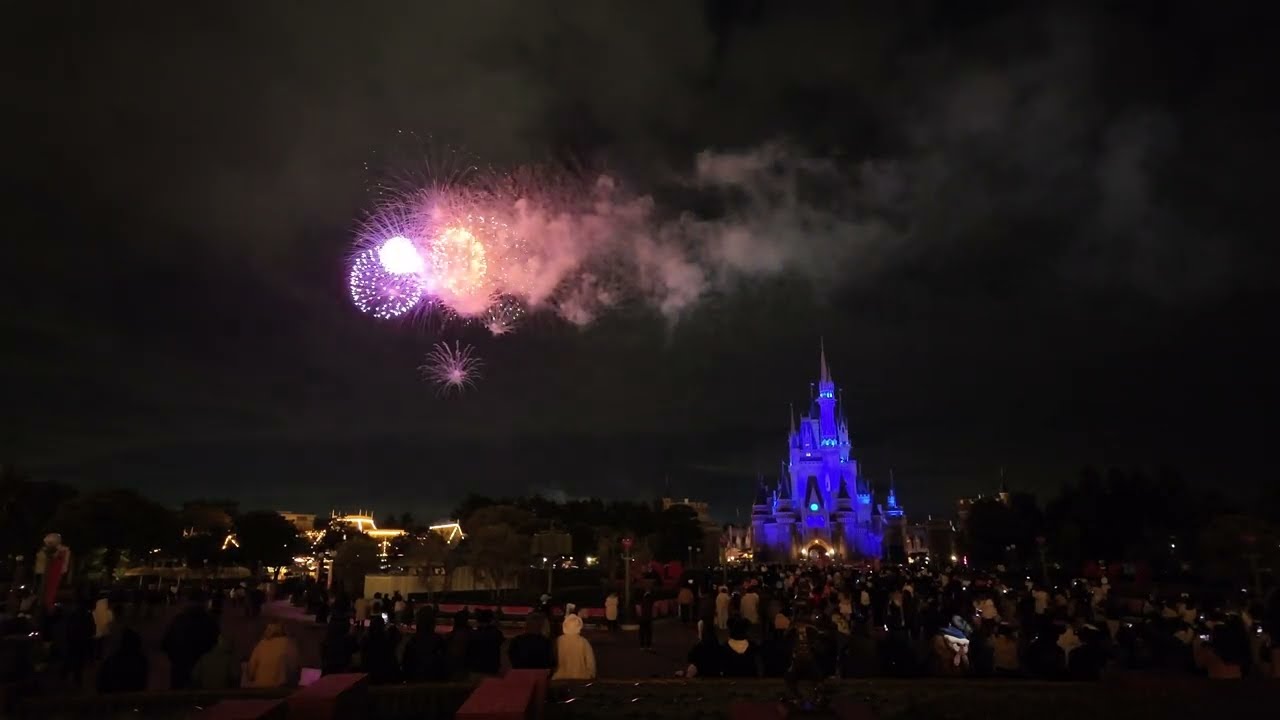 Sky Full of Colors: Tokyo Disneyland Fireworks Full Show (4K)