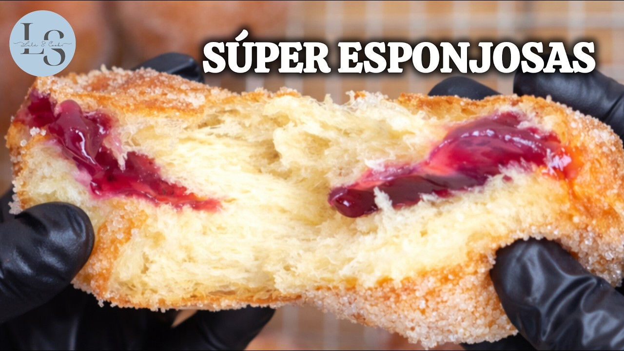 Berlinesas de San Valentín | Donas rellenas ❤️ #berlinesas