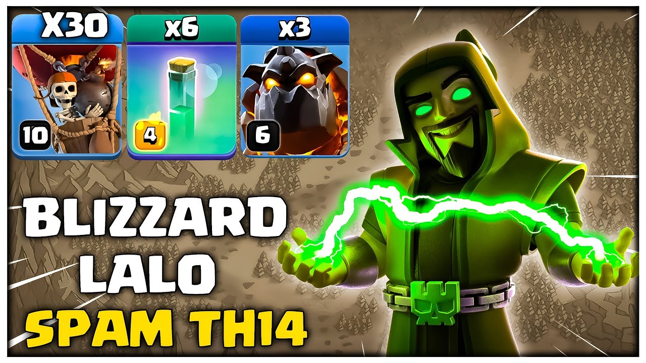 Even Max Bases Can&rsquo;t Survive This Combo💀 | TH14 Blizzard LaLo Attack - Clash of Clans