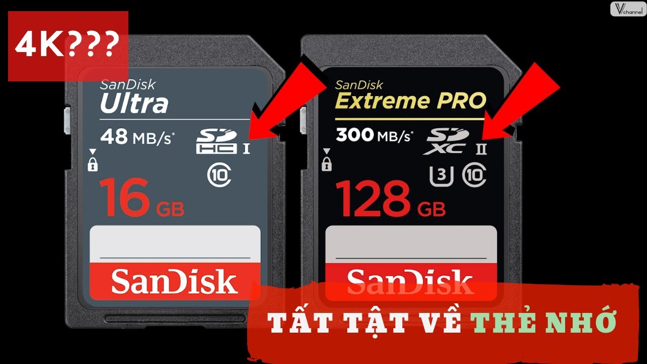 ✅ Chi tiết tất tần tật về thông số thẻ nhớ, đâu là thẻ nhớ tốt nhất cho quay 4K?