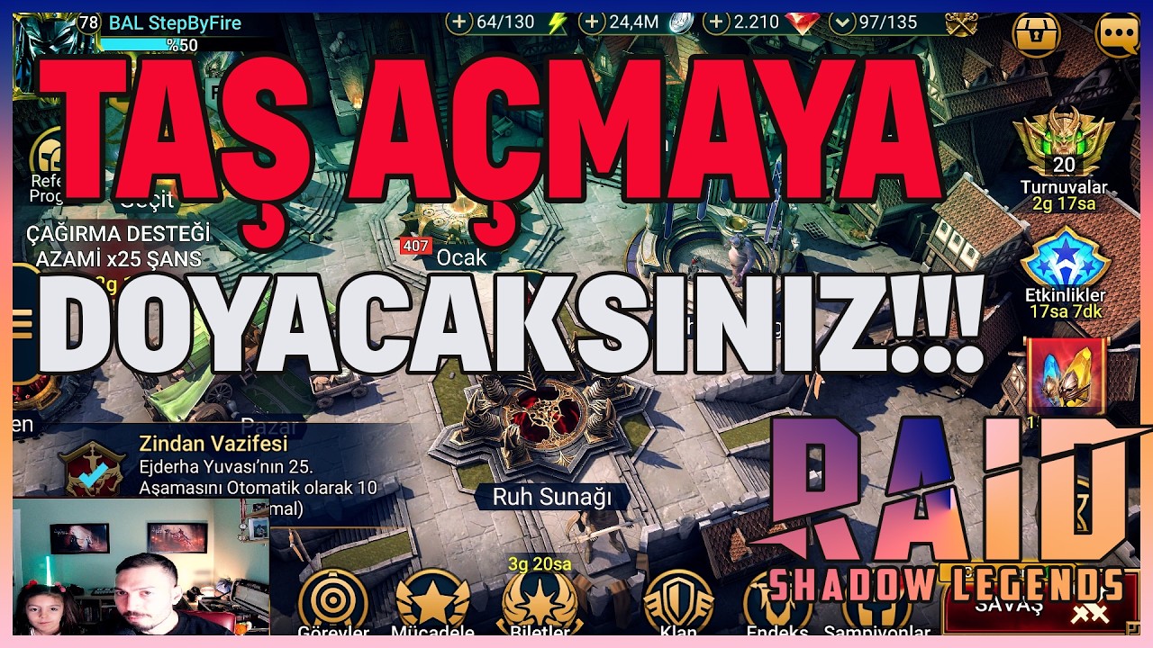 SOLANAR&NOLDUA YOLUNA HER ŞEY FEDA!!! 100LERCE TAŞ AÇTIK - Raid Shadow Legends #raidshadowlegends