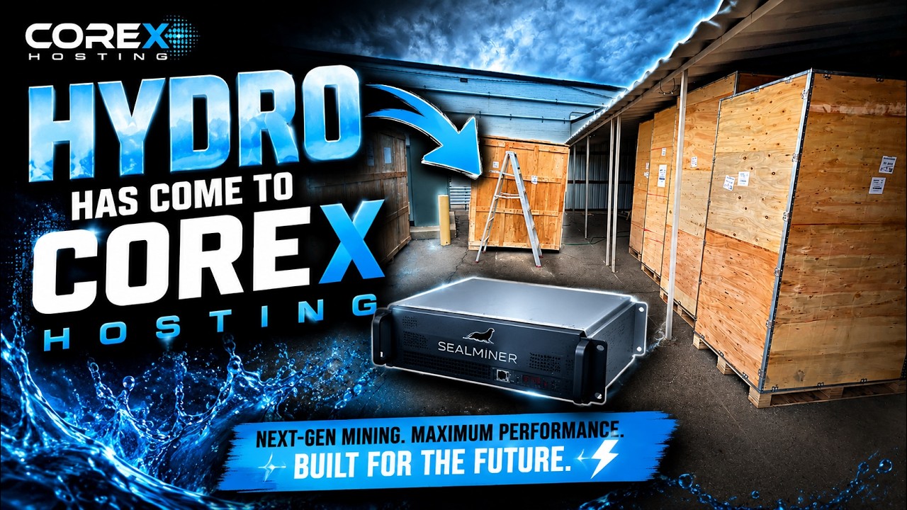 Hydro Equipment Arrives at CoreX Hosting