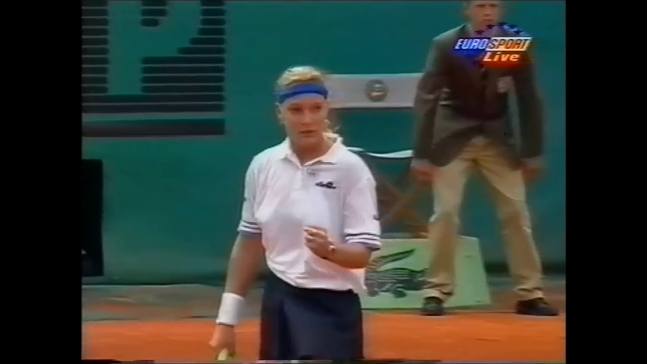 Barbara Rittner vs Mary Pierce French Open 1996 (2.Set partly)